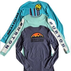 Burton Long Sleeve Tee Shirt Bundle